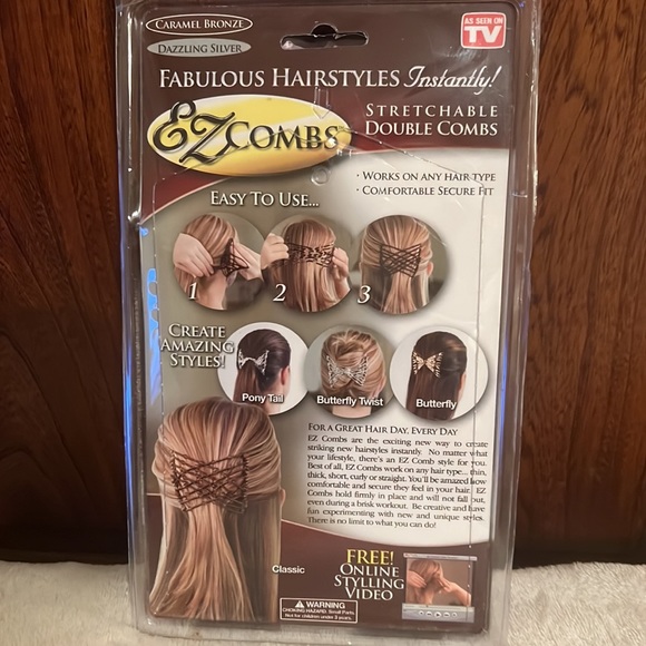 EZ Combs, As Seen On TV, 2 combs, new in sealed package - Picture 2 of 3